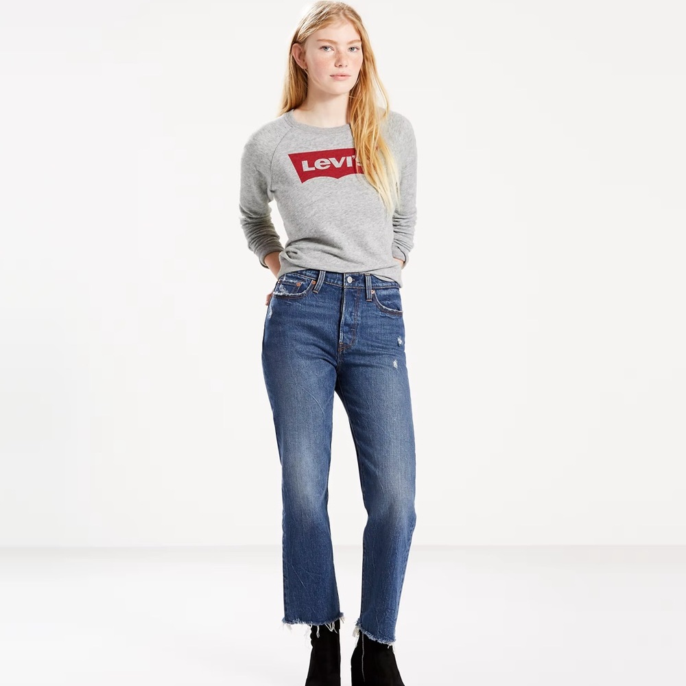 NWOT Levi’s Premium Wedgie Fit Straight Women’s Button-Fly Jeans Size 28